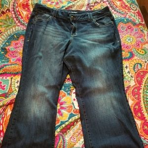 Lane Bryant boot cut jeans size 20 average.